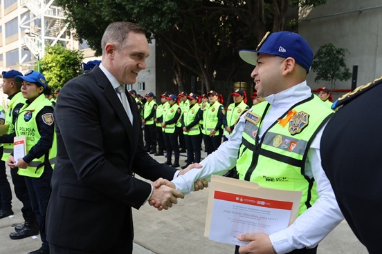 El STC reconoce desempeño de efectivos policiales asignados al Metro
