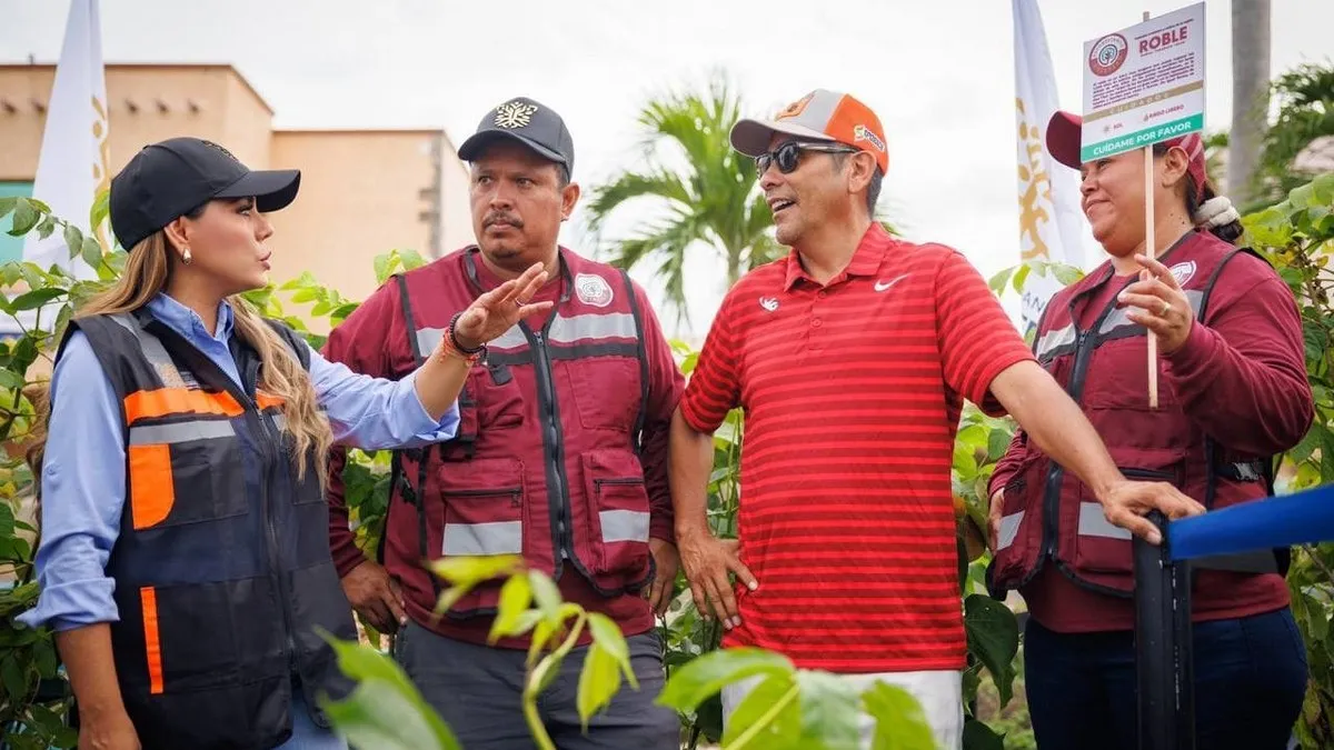 Encabeza la gobernadora Evelyn Salgado la Jornada de Reforestación Urbana en Acapulco