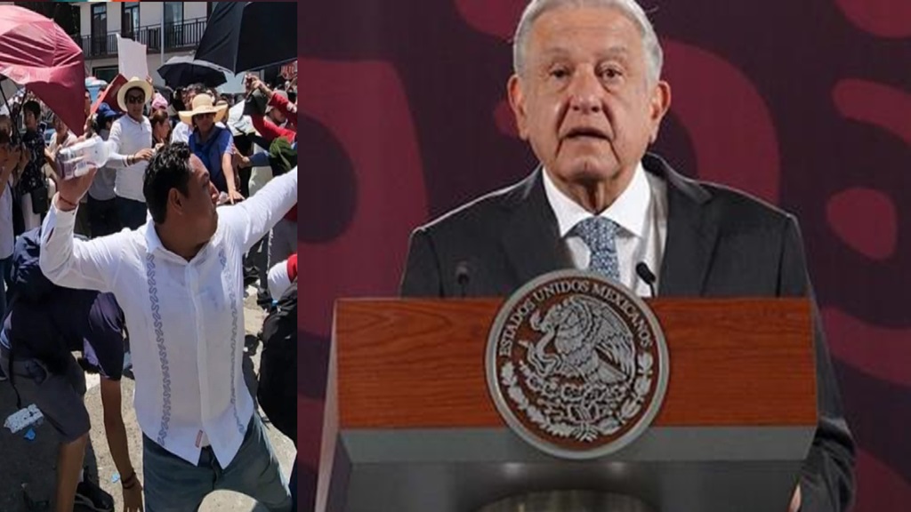 Vincula AMLO “botellazo” con el Poder Judicial