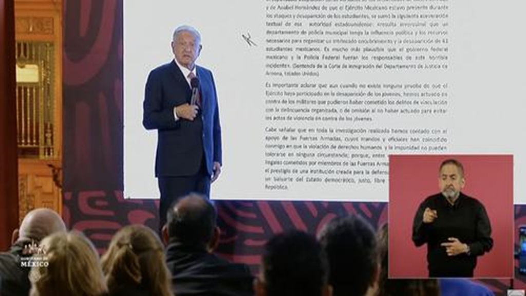 Avance del caso Ayotzinapa depende de El Gil, dice AMLO; respalda de nuevo al Ejército