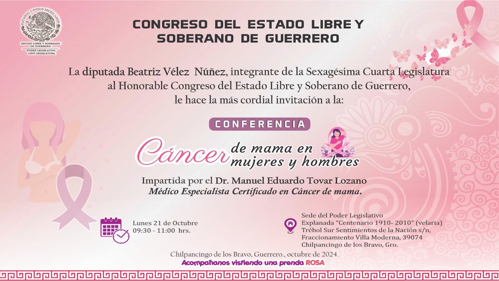 Dan conferencia en el Congreso para concientizar sobre el cáncer de mama en mujeres y hombres