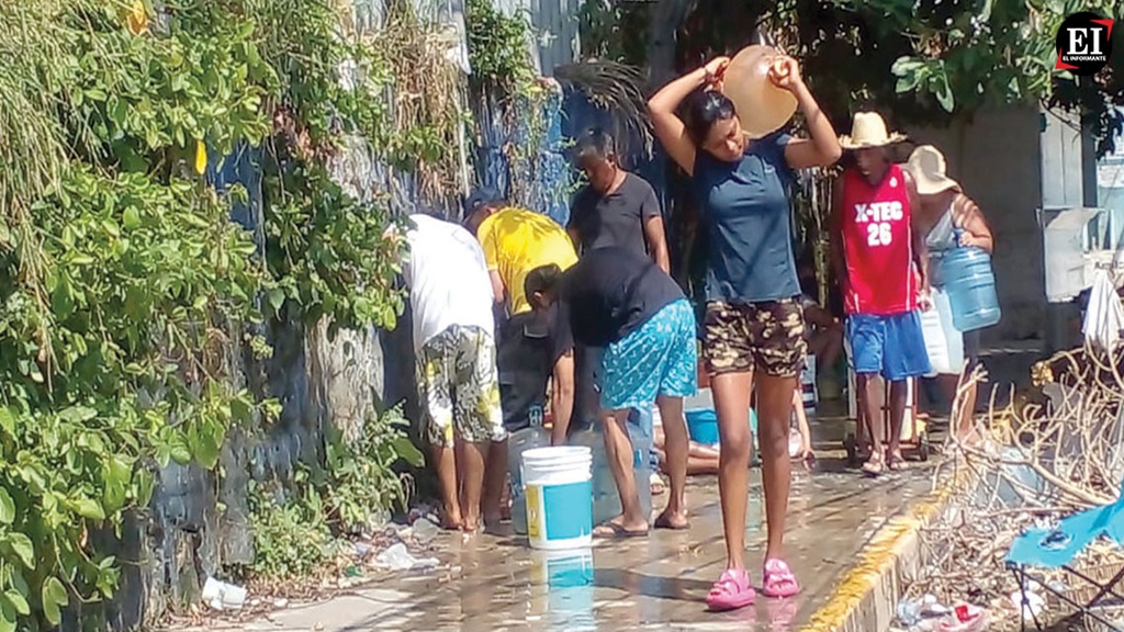 Suministro de agua en Acapulco sigue sin restablecerse totalmente