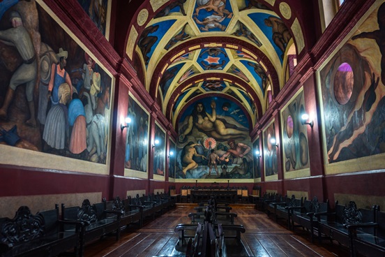 Concluyen restauración de mural en Capilla Riveriana de la Universidad Autónoma de Chapingo