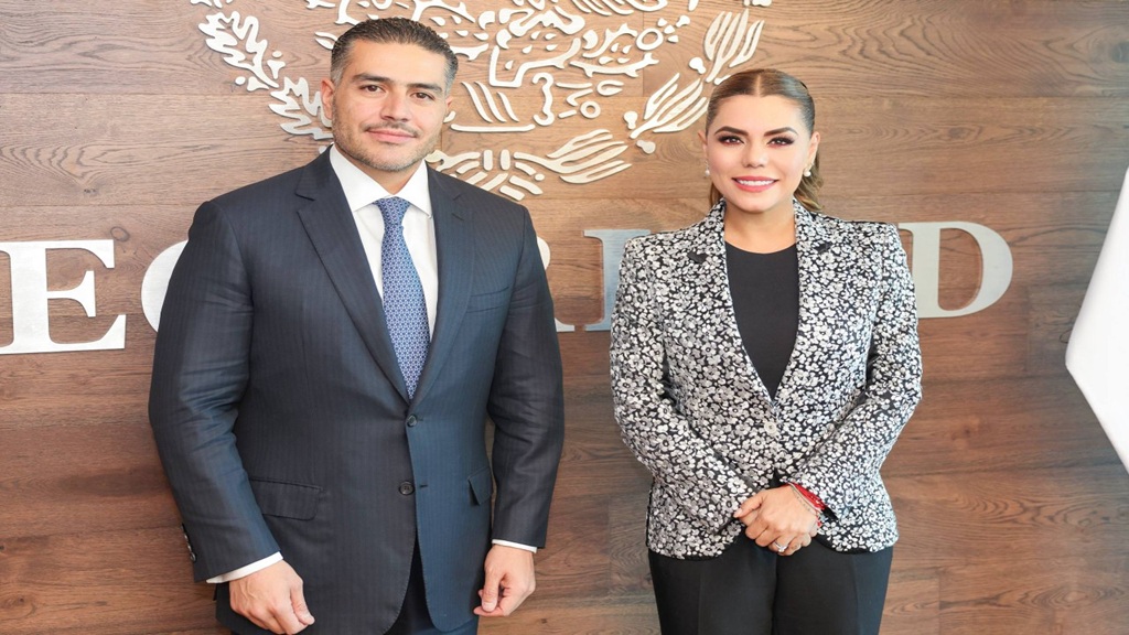 Evelyn Salgado y García Harfuch refuerzan coordinación en seguridad para Guerrero