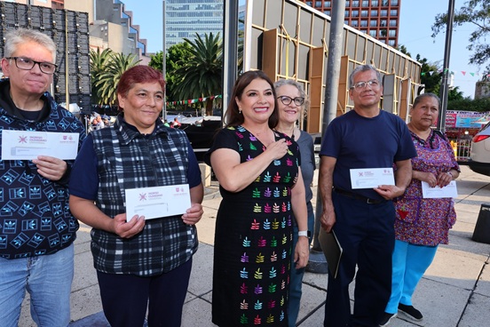 Clara Brugada mantiene meta de 77 mil apoyos entregados del programa ingreso ciudadano universal, en 2025