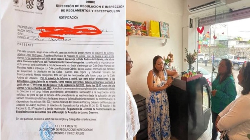 Enoja a los comerciantes de Acapulco la amenaza de multarlos si no cierran por el informe de la presidenta municipal