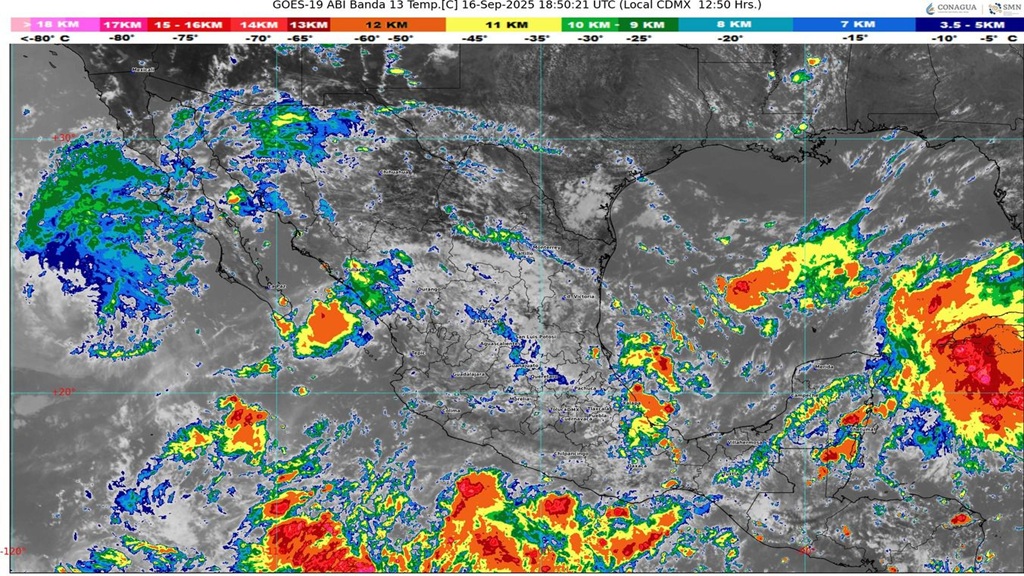 Se espera la ocurrencia de lluvias ligeras para la tarde y noche de este martes en Guerrero: SGIRPCGRO