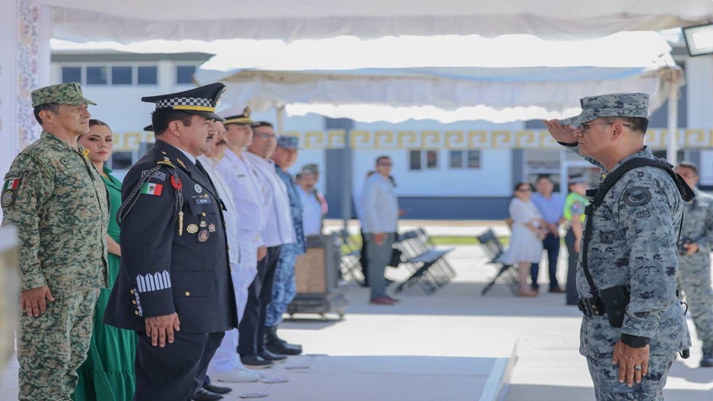 Presencia Evelyn Salgado relevo de Agustín Reyna Mendoza, nuevo comandante del Mando Especial de la GN en Acapulco