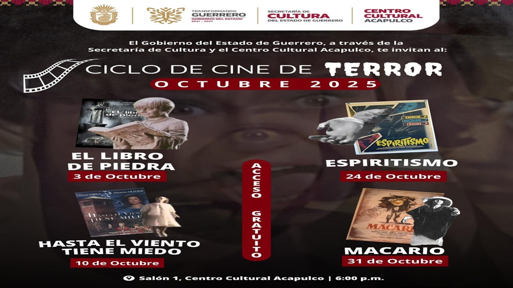 Acapulco se llena de misterio con el Ciclo de Cine de Terror