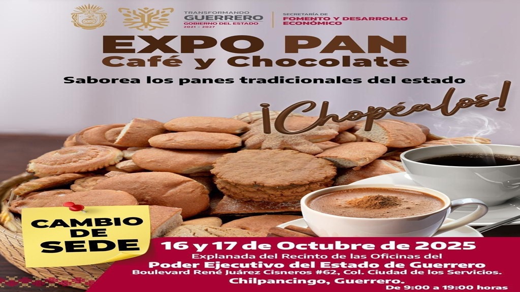 El 16 y 17 de octubre, se realizará la Expo Pan, Café y Chocolate, en la explanada de Palacio de Gobierno