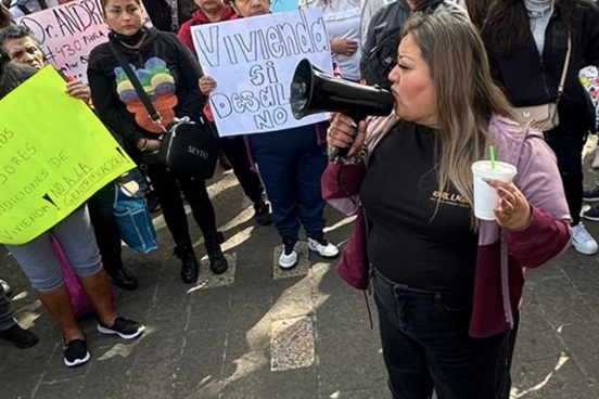 Movimiento Nueva Aztlán demanda que predio de Doctor Andrade 430 sea destinado a vivienda popular para habitantes de la colonia Buenos Aires.