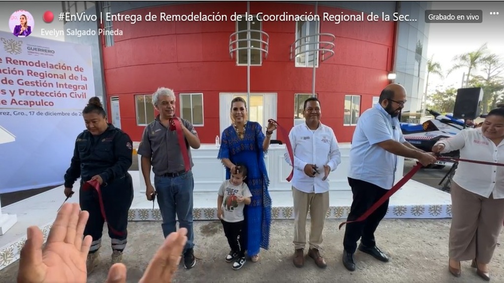 Entrega Evelyn Salgado instalaciones remodeladas de la Coordinación Regional de la Secretaría de Gestión Integral de Riesgos y Protección Civil en Acapulco