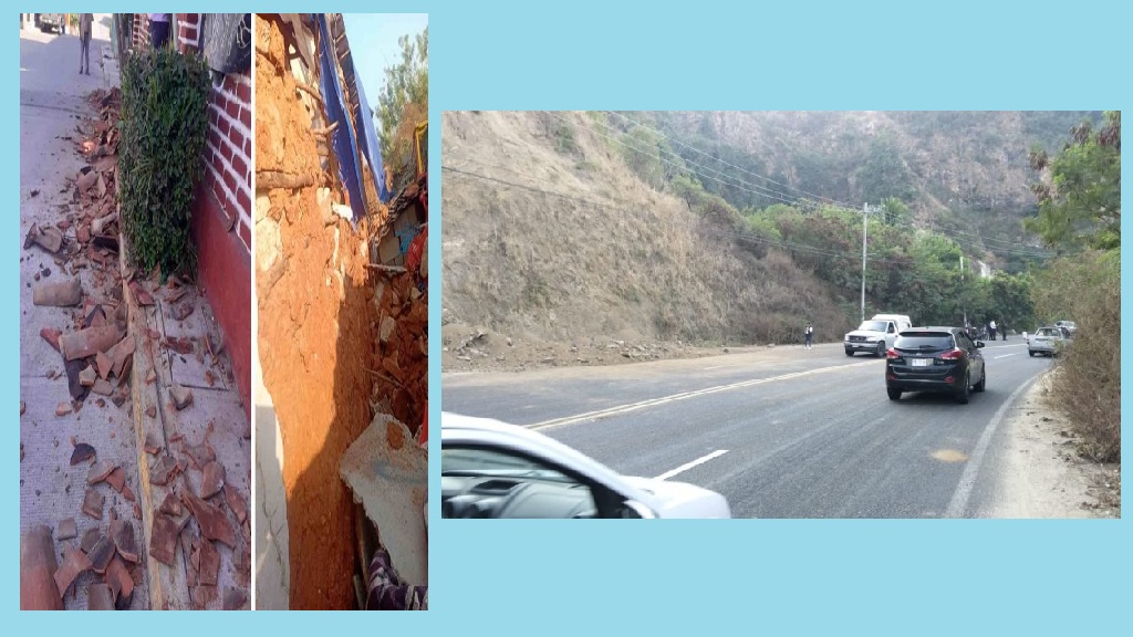 Sismo de magnitud 6.5 en Guerrero, causa derrumbes, fugas de gas, vidrios rotos, daños en el Aeropuerto de Acapulco, Juan R. Escudero y Tixtla