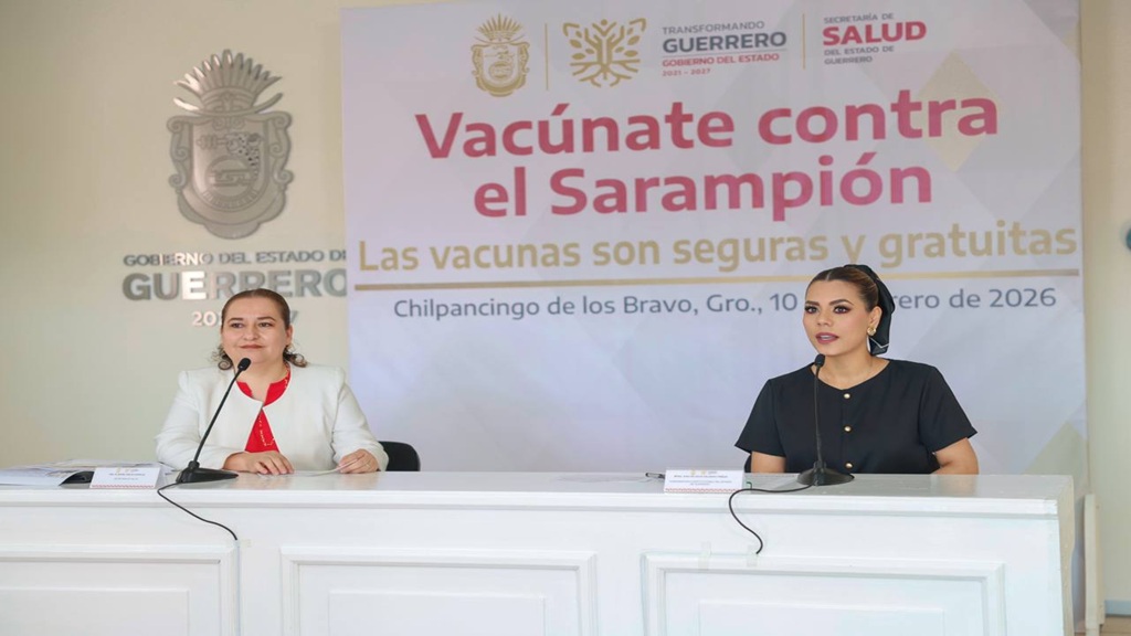 Evelyn Salgado pone en marcha campaña masiva de vacunación contra el sarampión en Guerrero