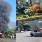 Cierra cadena de tiendas y quemad vehículos en Acapulco por Muerte del “Mencho”  