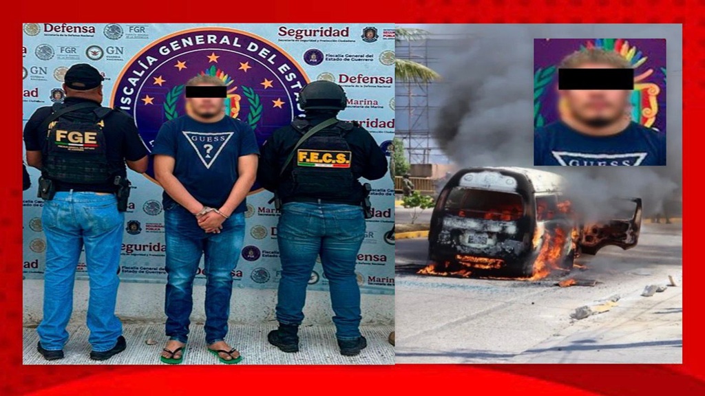 Cae “El Piter” jefe de plaza del CJNG, tras jornada violenta en Acapulco; lo vinculan con quema de camiones