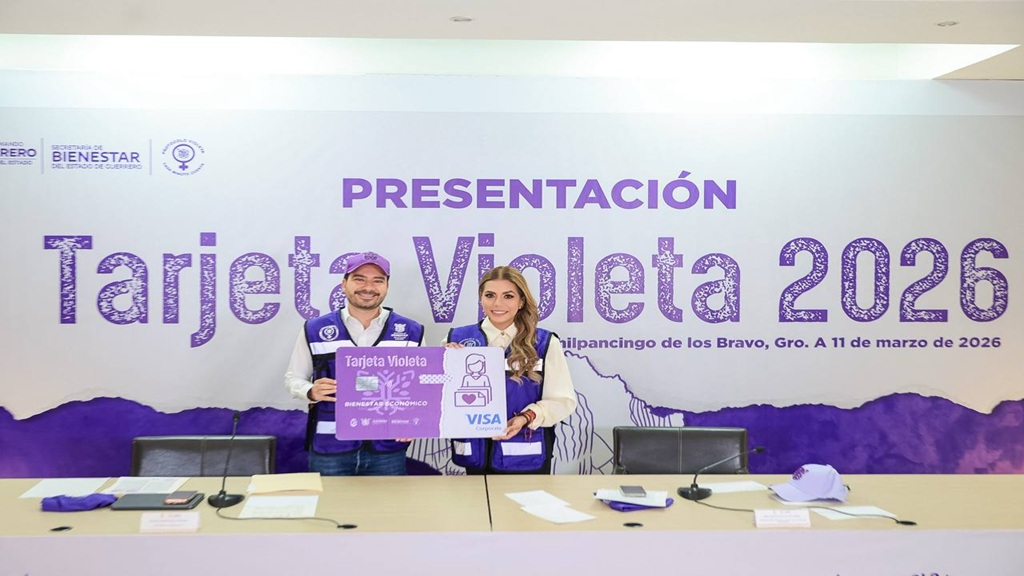 Evelyn Salgado lanza convocatoria Tarjeta Violeta 2026 para beneficiar a 20 mil mujeres guerrerenses 