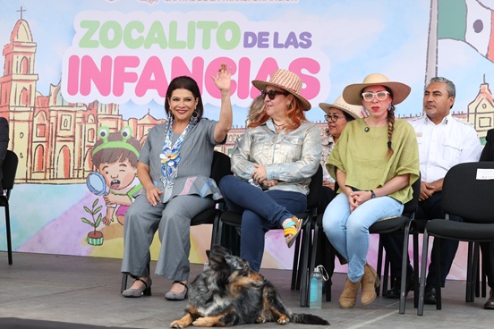 Inaugura Clara Brugada “Zocalito de las Infancias” con más de 100 actividades para niñas y niños