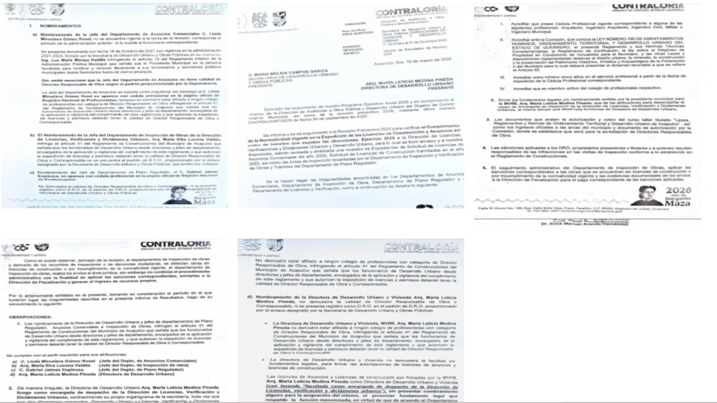 Mtra. Abelina López: la Contraloría documenta firmas ilegales en la Dirección de Desarrollo Urbano y, a un mes, no hay sanciones